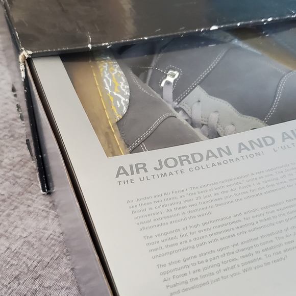 JORDAN AJF 3 "FLINT GRAY VARSITY MAIZE" SIZE 13 323626-071 - Picture 13 of 13